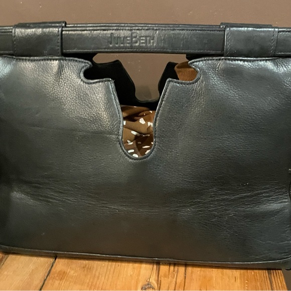 Julie Beth Longhorn Bag Black and White Cowhide - Picture 6 of 9